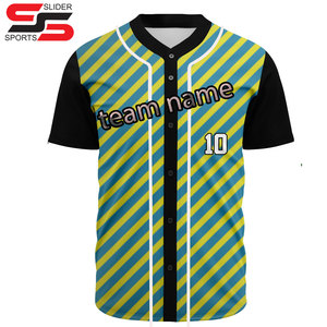 Vente en gros OEM maillot de sport vêtements de baseball personnalisés maillots de baseball vierges de sublimation vêtements de sport chemise de baseball logo personnalisé - Product Image 3