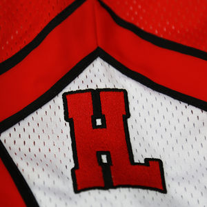 Short de basket-ball pour hommes personnalisé en gros dernière conception décoration brodée vintage tricoté motif imprimé cordon de serrage - Product Image 5