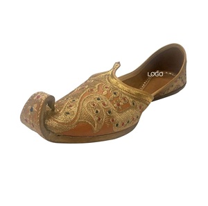 Bas prix marié mariage hommes Khussa Punjabi Jutti chaussures vêtements d'extérieur mariage mode porter Punjabi Jutti Khussa - Product Image 2
