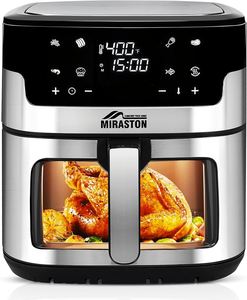 Lord หม้อทอดไร้น้ำมันอัจฉริยะพลาสติกทรงสี่เหลี่ยมขนาดกะทัดรัดพร้อมหน้าจอสัมผัสและพลังงานความร้อน - Product Image 1