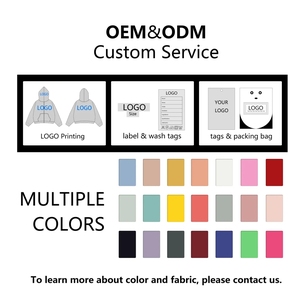 High Quality 500gsm Heavyweight Fleece Oem Hoodie Custom Printing Oversize Men <b>Plain</b> Pullover Men's <b>Hoodies</b> - Product Image 6