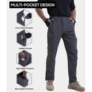 Pantalon softshell durable pour hommes pour les activités de plein air imperméable coupe-vent respirant séchage rapide randonnée camping trekking vêtements - Product Image 2