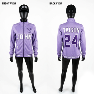 Premium polyester spandex 280 GSM lacrosse <b>Jacket</b> teal white contrast panel design sublimation print custom logo embroidery nam - Product Image 4