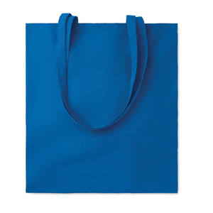 Borsa Tote in Cotone Blu Royal 140gr/m Taglia Media Riutilizzabile Personalizzata con Stampa a Trasferimento Termico Manico Lungo Cina - Product Image 3