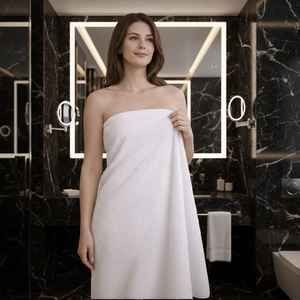 ผ้าขนหนูอาบน้ำโรงแรม ผลิตจากผ้าฝ้ายตุรกีแท้ 100% ขนาด 70x140 ซม. 450 GSM ซึมซับน้ำได้ดีเยี่ยม นุ่มสบาย ผลิตในตุรกี คุณภาพพรีเมียม รับผลิตแบบ OEM - Product Image 6