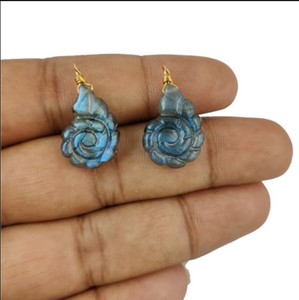 Colgante envuelto en alambre, amatista, concha de Nautilus tallada, Plata de ley, oro, Vermeil - Product Image 3