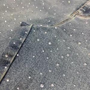 Nueva ropa de calle, pantalones cortos de mezclilla, bordado desgastado, diamantes de imitación, Fitness, Jogger, entrenamiento atlético, gimnasio, pantalones cortos de malla, pantalones vaqueros para hombres - Product Image 4