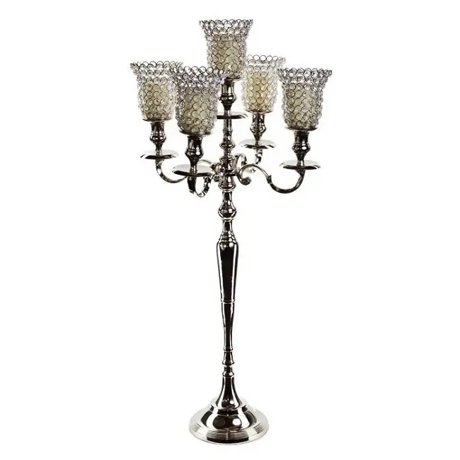 Candelabros de bronze para decoração de casa de luxo e casamento, produtos personalizados para decorações, estilos de produtos para jardim doméstico