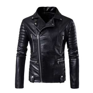2025 chaqueta de cuero de piel de oveja para hombre hecha a medida para exteriores, abrigo de invierno transpirable para motocicleta, chaqueta de cuero de tendencia cruda con relleno - Product Image 4