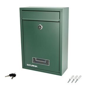 Buzón Cuadrado Verde 26x9x31 (H) cm. - Product Image 1