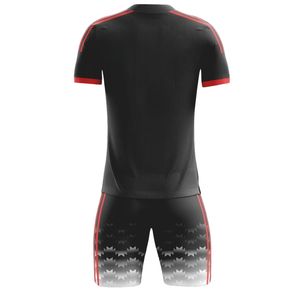 ชุดฟุตบอลสำหรับผู้ใหญ่แบบยูนิเซ็กซ์ ระบายอากาศได้ดี แห้งเร็ว เป็นมิตรกับสิ่งแวดล้อม ผลิตจากโพลีเอสเตอร์ 100% แบบสั่งทำพิเศษ คอกลม แขนสั้น - Product Image 3