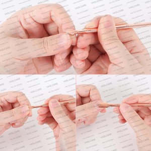 Empujador de cutículas de uñas, 3 uds., removedor de esmalte de uñas triangular de acero inoxidable, pelador de cutículas, raspador, herramienta para quitar UÑAS DE Vaslcare - Product Image 5