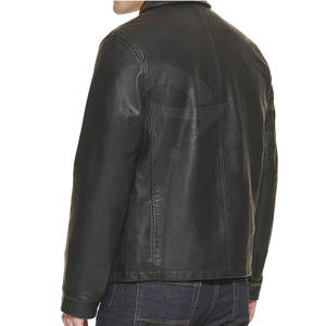 Veste en cuir de haute qualité, logo personnalisé, veste en cuir, vêtements de mode, veste en cuir pour hommes - Product Image 4