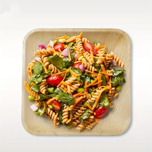 NOUVELLE VENTE! Soyez le premier à écrire un avis pour Tienphong Wholesale 2024! Assiettes de service écologiques en feuille de palmier-25.4 cm carré, lot de 25 avec boîte cadeau - Product Image 1