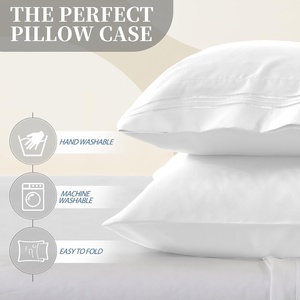 Chất lượng cao giá rẻ thoáng khí <span class=keywords><strong>s</strong></span>ợi nhỏ gối bền ánh <span class=keywords><strong>s</strong></span>áng-trọng lượng tùy chỉnh Trắng gối trường hợp bìa món quà tốt nhất cho bạn bè - Product Image 4