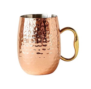 แก้วเบียร์และกาแฟทองแดงดีไซน์ทันสมัยขายดีแก้วทองแดงตกแต่งห้องครัวในอัตราแบบเหมาขาย - Product Image 3