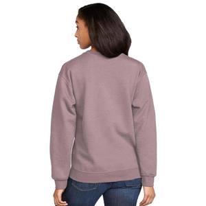 Sweatshirts à col rond en coton mélangé bleu marine pour femmes - Product Image 5