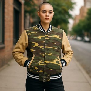 Personalizado al por mayor logotipo personalizado Universidad Letterman chaqueta Varsity cuero real mangas Varsity chaquetas - Product Image 2