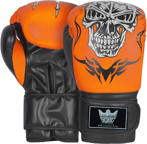 Gants de boxe durables avec logo personnalisé Gants d'entraînement sportif de qualité en taille XL Protection des mains des adultes 6oz 16oz en cuir PU - Product Image 1