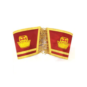 Manchette maçonnique personnalisée en matériau durable avec un design épuré pour les événements formels et les tenues habillées – Manchette maçonnique élégante - Product Image 1