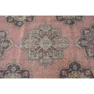 Tapis en laine turque vintage 36x93ft Orange & Vert Patchwork Tapis de salon tissé à plat avec support en latex pour décorations - Product Image 5