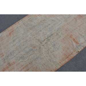 Alfombra turca de lana Beige Vintage de 4,7 'X 9,6 ', área grande clásica, retazos abstractos de látex para adolescentes, alfombras para habitación de pasillo - Product Image 5