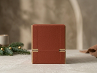 Ensemble cadeau de bougies parfumées de Noël de luxe, bougies en forme de cône spiralé, revêtement UV, gaufrage, boîte personnalisée avec logo pour les fêtes