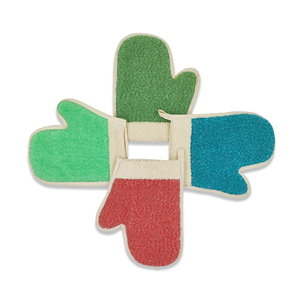 100% Polycotton Bath <b>Sponge</b> Turkish Supplier Soft High Quality Body <b>Exfoliating</b> Glove with Thumb Light Weight for Body Wash - Product Image 1