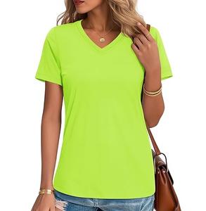 Camisetas de Manga Corta con Cuello en V, Ajuste Regular, Transpirables, 100% Algodón, Ecológicas, de Secado Rápido, Tela Oxford de 180g, Alta Calidad, Nuevas - Product Image 3