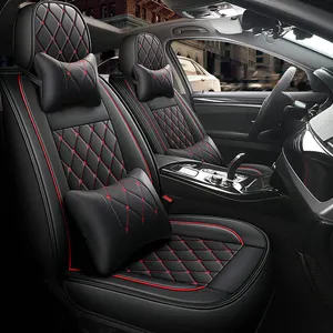 العالمي مقعد سيارة فاخرة يغطي أربعة مواسم أزياء والجلود تصميم مخصص سيارة مقعد غطاء كامل خمسة مقاعد