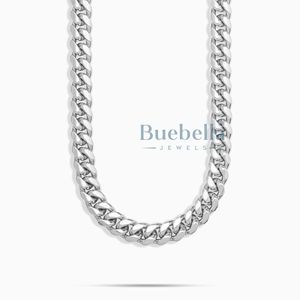 Venta caliente 12mm Sólido 925 Plata Esterlina 18K Chapado en oro VVS Iced Moissanite Cadena de eslabones cubanos Hip Hop Estilo Joyería Venta caliente - Product Image 3