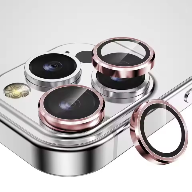 High Clear Camera Lens Protector for Iphone All Series CD Texture Metal Tempered Glass Film