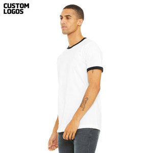 Camiseta de Manga Corta para Hombre, Cuello Redondo Informal, Bloques de Color, Camiseta de Verano, Camiseta Básica Suave y Fresca - Product Image 4