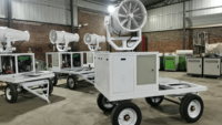 Canon à brouillard haute pression pour le contrôle de la poussière sur les chantiers de construction et de démolition – Générateur de brouillard mobile et portable pour une suppression efficace