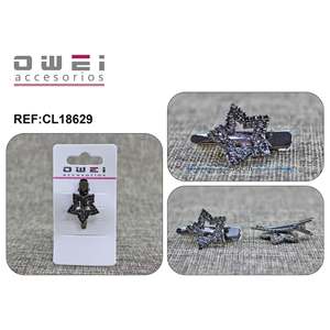 Blingbling Gris 3.5cm12u/c Hair <b>Clips</b> European Style Iron Hair Pins <b>with</b> PC Material for Party Decorations - Product Image 1