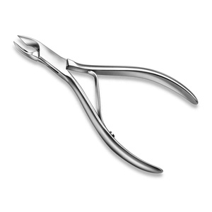 Pince à ongles écologique en acier inoxydable à cuticules de 10cm coupe de 7mm coupe tranchante ongles incarnés doigts emballage OEM nouveau pied - Product Image 1