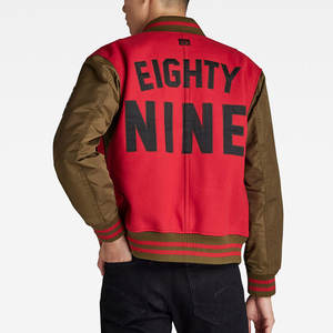 Vêtements décontractés de la rue principale Nouveauté Veste universitaire pour homme en toile Col montant Haute qualité Écologique Prix bas - Product Image 3