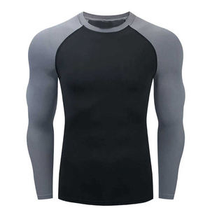 Kimono de compression à manches longues pour hommes, vêtement de combat MMA BJJ imprimé par sublimation complète, chemise de boxe respirante - Product Image 1