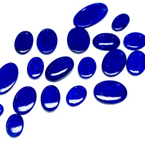 Cabochon ovale Lapis Lazuli poli du fabricant indien Pierre précieuse naturelle bleue pour la fabrication de bijoux en vrac - Product Image 5
