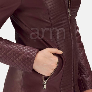 High Quality Women's Stylish <b>Leather</b> <b>Jacket</b> Unique Design Super Quality <b>Winter</b> <b>Jacket</b> For Women In Cheap Price - Product Image 5