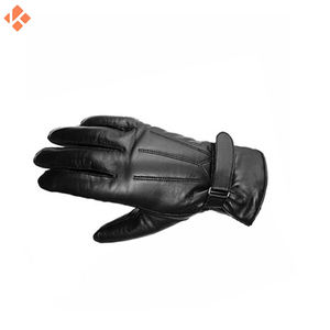 New Fashion <b>Dress</b> Zipper Side Cashmere Lining Outer Door Keep Warm Shopping Business Women's Genuine Sheep Skin Leather Gloves - Product Image 2