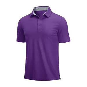 Camisa de golf Dry Fit de calidad superior para hombre de manga corta para cuello de polo 100% poliéster 240 GSM alto o con patrón de letras - Product Image 6