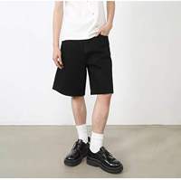 Grosir celana pendek Denim ukuran besar untuk pria celana Jeans kasual kaki lurus klasik longgar pas Skinny Stretch Jorts