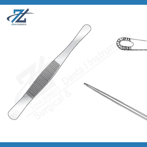 Pince à dissection russe de haute qualité avec extrémité fenestrée Fabrication en acier inoxydable chirurgical de 250mm de long au Pakistan - Product Image 2