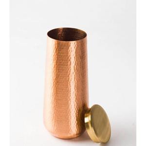 Handmade copper water bottle promotes natural alkalinity improves health quality traditional Indian craftsmanship - Product Image 4