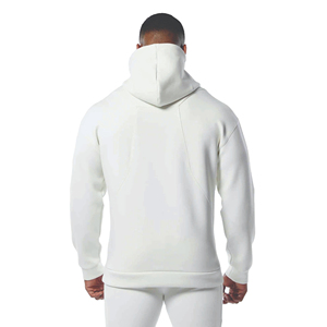 Vente en gros de sweatshirts à capuche 100% coton avec logo personnalisé dans des couleurs personnalisées sweats à capuche en coton uni surdimensionnés avec broderie française - Product Image 4