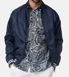 Chaquetas universitarias de invierno de satén de seda de alta calidad para hombre, recién llegado, botón rojo personalizado, impermeable, a prueba de viento, moda para exteriores - Product Image 4