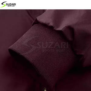 Meilleure qualité haut de gamme hommes manches longues à capuche Bomber veste tricoté toile haut col montant grande taille haut léger High Street - Product Image 6