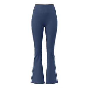 Pantalon évasé de Yoga rayé taille haute pour femmes pêche hanche ascenseur Fitness Gym course sport vêtements d'entraînement pour l'été - Product Image 1