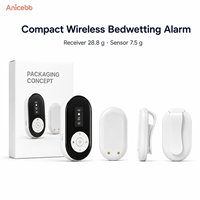 Alarme d'énurésie sans fil Anicebb Compact Clip Sensor avec récepteur local 28,8g et capteur 7,5g pour la planification commerciale